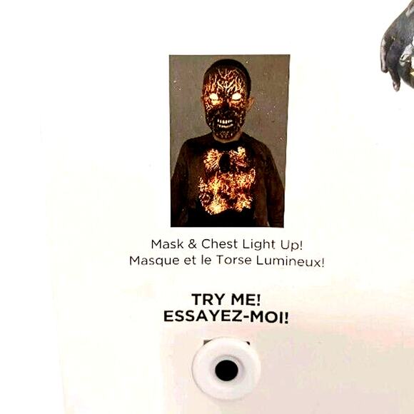 Extreme Scorched Zombie Deluxe Costume CHILD Sz S Lights& Scary Sound Halloween - Picture 10 of 17